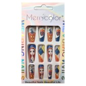 Ψεύτικα πλαστικά νύχια χεριών Merrycolor 07