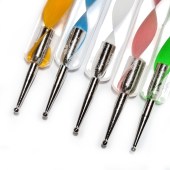 Πινέλα για gel με dotting pen set 5 τεμαχια