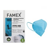 FFP2 Μάσκα Famex υψηλής προστασίας χρώμα γαλάζιο 10 τεμάχια
