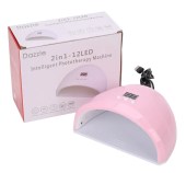 Επαγγελματικό Φουρνάκι Νυχιών Ροζ Dual LED 36W Dazzle 2 In 1 USB