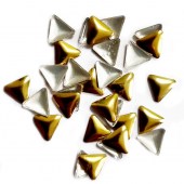 Τρούκ νυχιών τρίγωνα 3mm χρυσά 